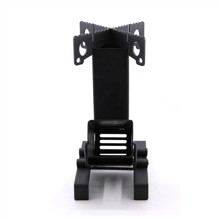 Black Wood Burning Rocket Stove