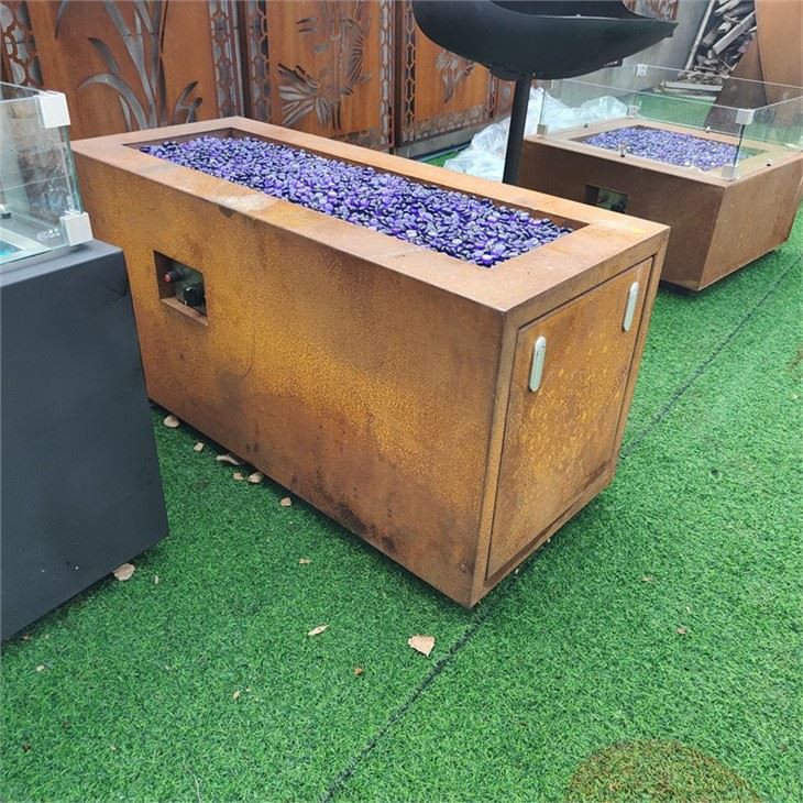 Corten Gas Fire Pits