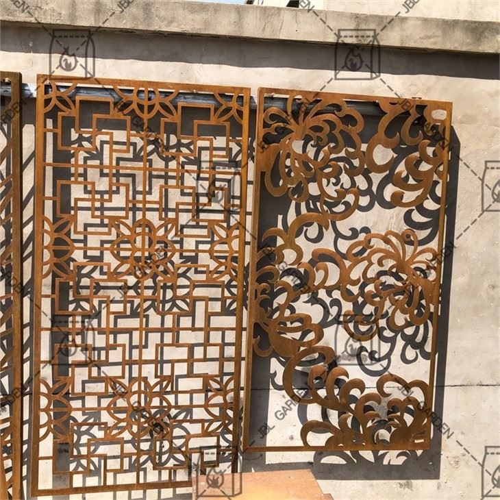 Corten Steel Privacy Screen Panels