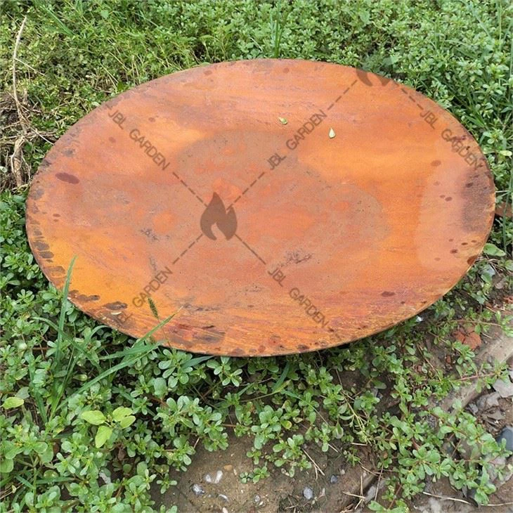 Round Corten Steel Fire Pit