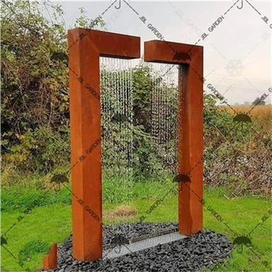 فواره آب با ویژگی Corten Steel