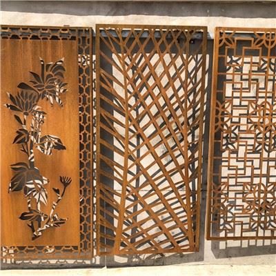 پانل‌های صفحه‌نمایش فلزی هنر حریم خصوصی باغ