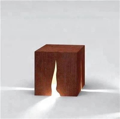 بولارد فلزی کورتن زنگ زده منظره