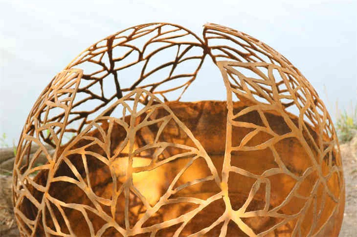 Corten Steel Firepit Ball price
