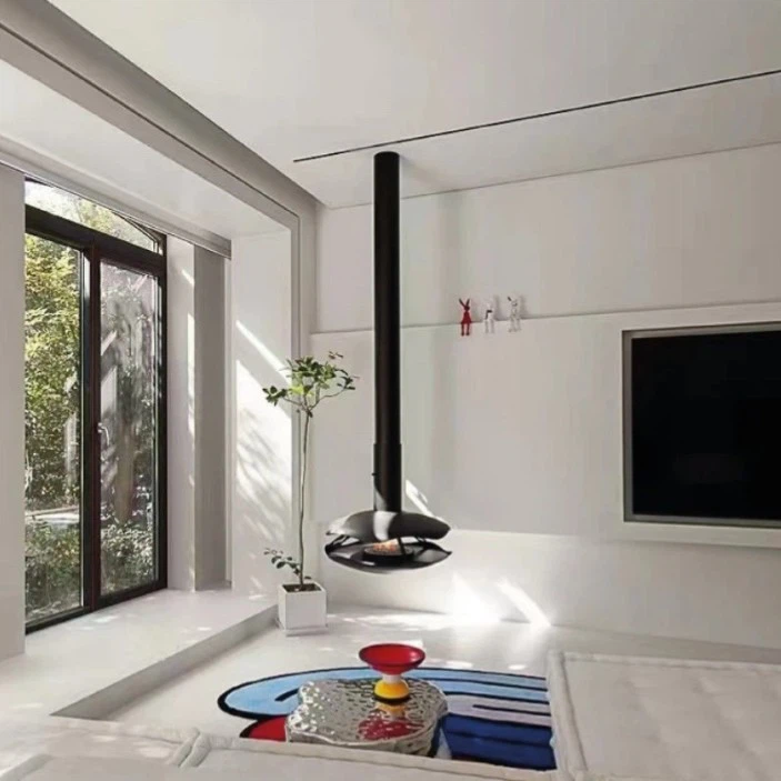 Deroctive Metal Suspended Bioethanol Fireplace
