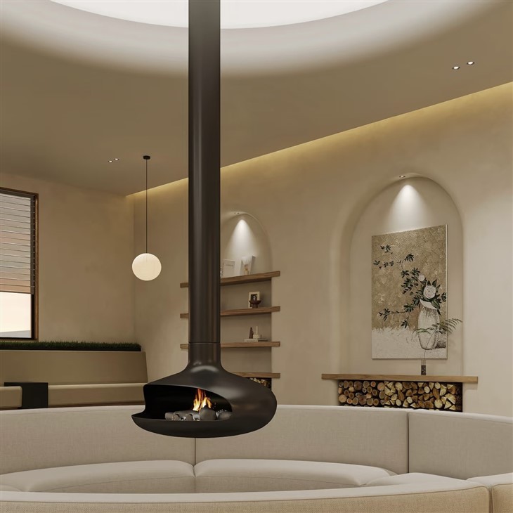 شومینه معلق تزئینی داخلی