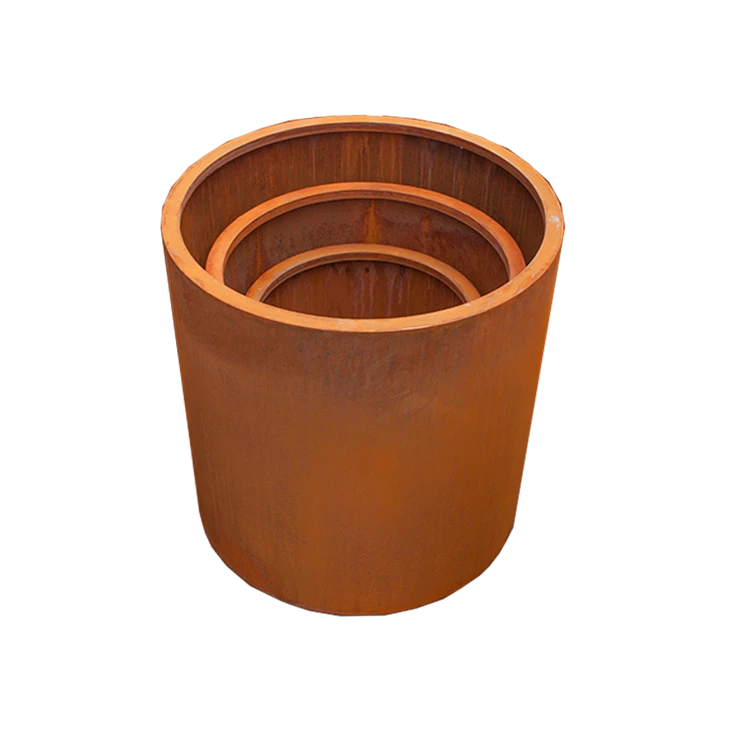 Modern Corten Steel Flower Planter high quality
