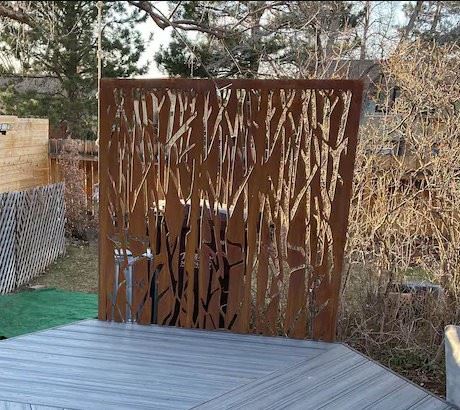 Modular Corten Privacy Screen For Outdoor Fencing Easy-Install Panels suppliers