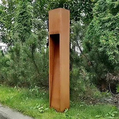 چراغ های باغ فولادی کورتن