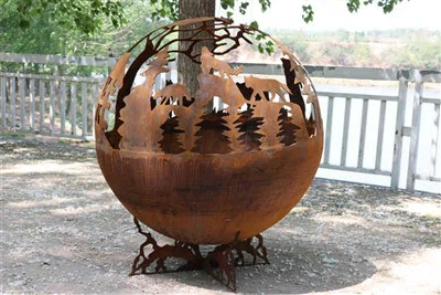 گلوله آتشین کروی فولاد کورتن