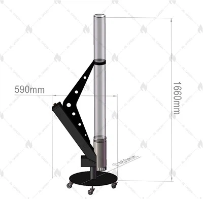 بخاری گلوله ای زیست توده قابل حمل پاسیو
