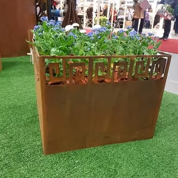 Weather Steel Flower Pots